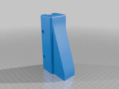 Battery compartment and half grip for airsoft rifles