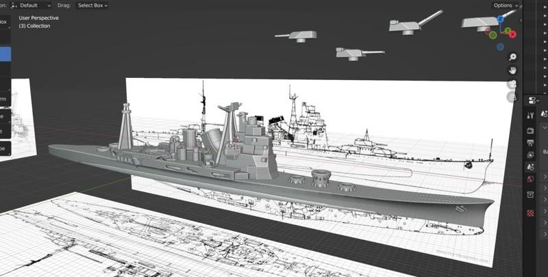 WW2 Imperial Japanese Heavy Cruiser Takao