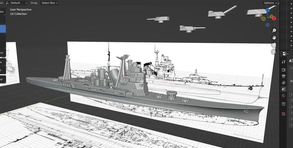 WW2 Imperial Japanese Heavy Cruiser Takao