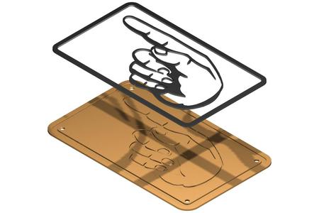 Altmodischer Zeigefinger, nostalgic pointer finger