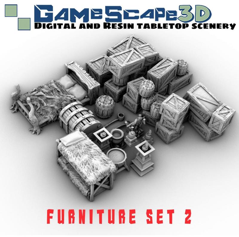 Primitive Furniture Set 2