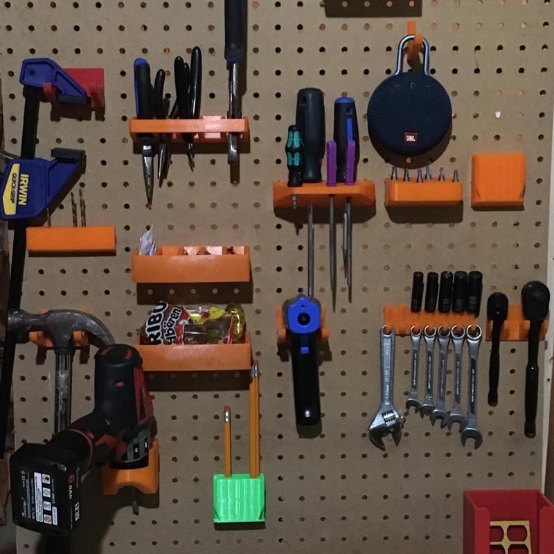 Pegboard levitating toolbox