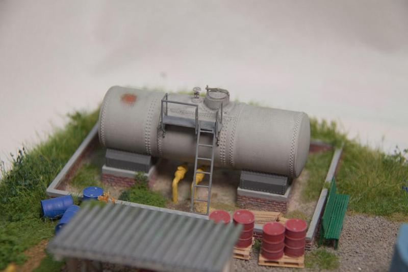 Diesel depot for model trains H0 1:87