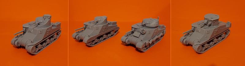 Pack M3 Lee US - M3 Lee UK + M3 Grant - M3 Grant CDL 1/56