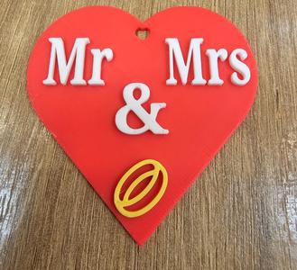Wedding favour keychain