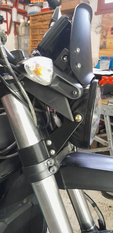 Zero Mortorcycles DSR headlight bracket 