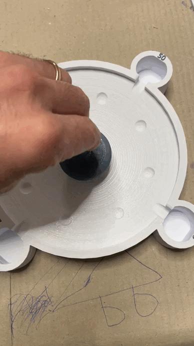 Spinning to with game board - "Tyrolean Roulette"
