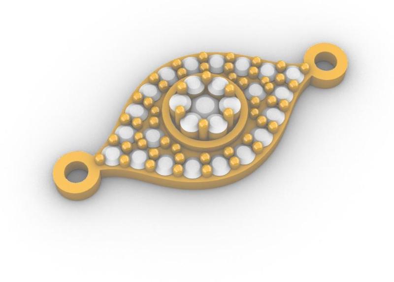 Gold Evil Eye Pendant