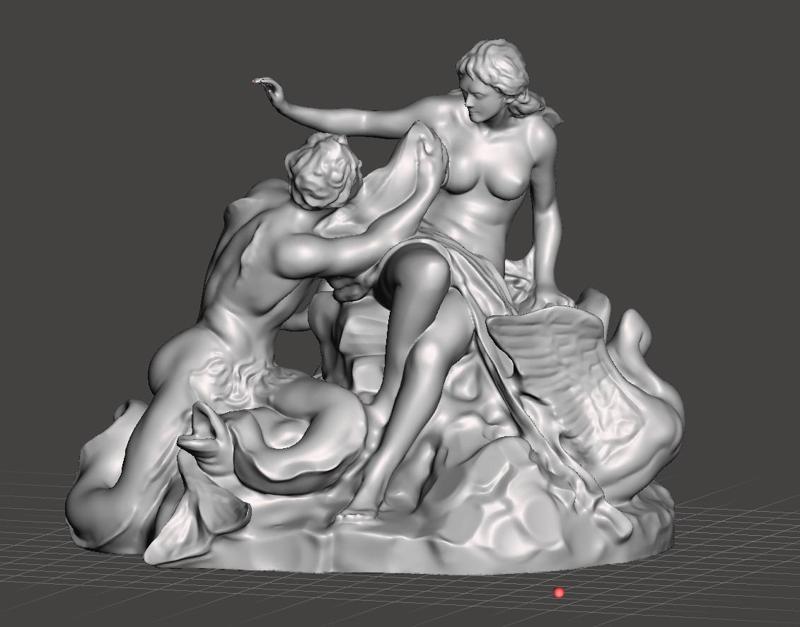 Triton and a Naiad Fountain in Vienna