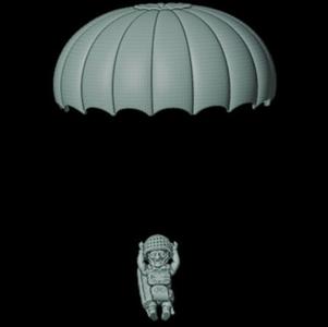 ToonKrieg Paratrooper in the air