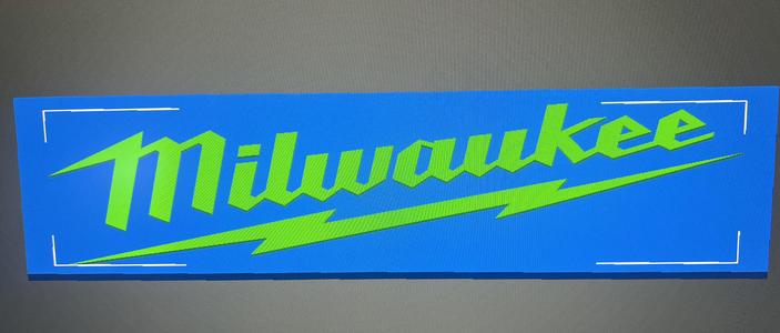 milwaukee logo raised sign