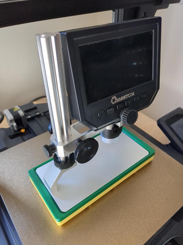 Gridfinity Holder for Mustool Digital Microscope