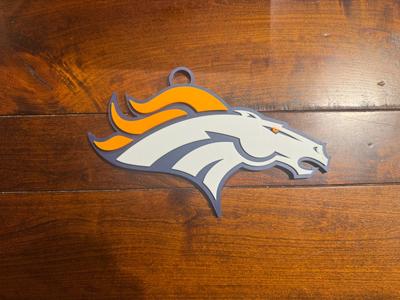 Denver Broncos Oversized Necklace Logo