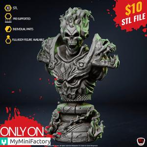 Undead Knight - Halloween Horseman Bust (Pre-supported)