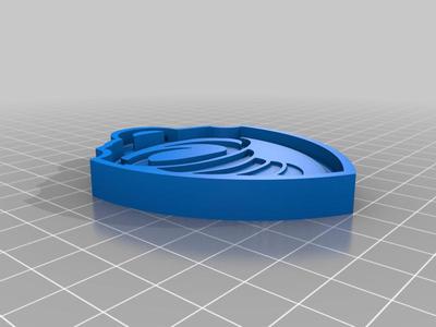 Mighty pups badges sand mold