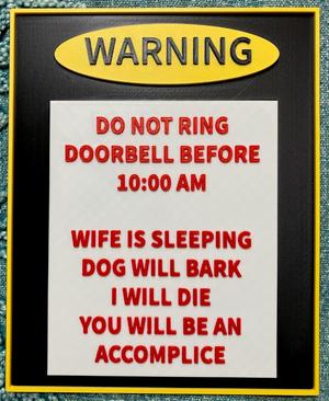 Warning