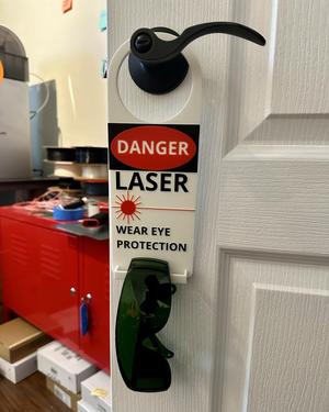 Machine & Operational Signs for door - Danger Laser Operating