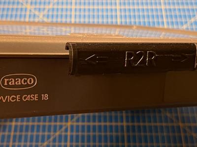 Improved or replacement Raaco sliding latch