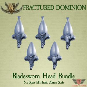 Fractured Dominion - Bladesworn Heads x5  (Ancient Eldar)