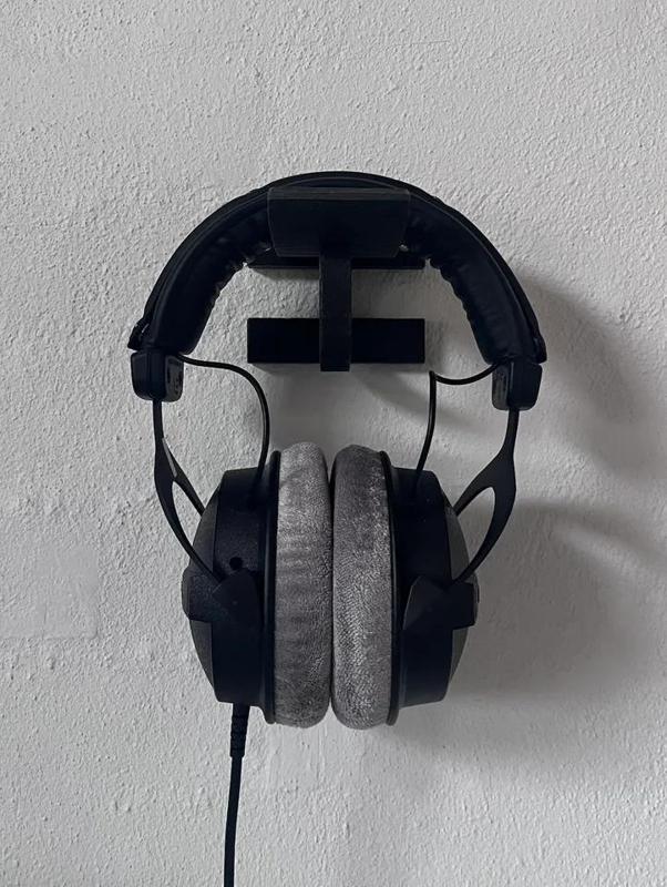 Wall mounted headset holder or wall hook   