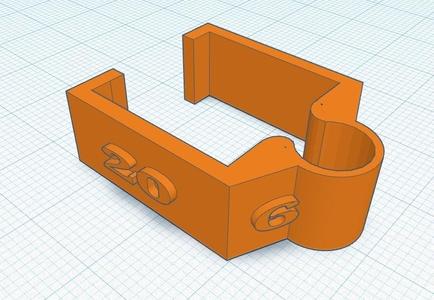 Cable clip for 20 mm square