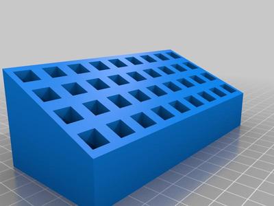 Letter stamp organizer
