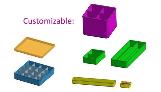 Stackable Organizer, Tray, box etc. Sizeable
