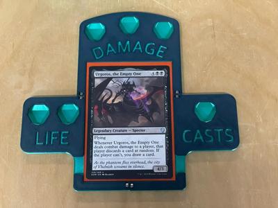 Commander tray for Command Hub Deck Box (Blank template)