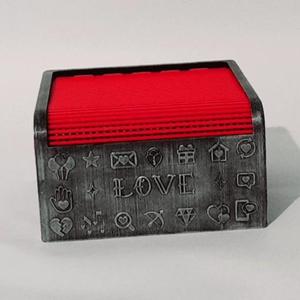 Box, sliding heart