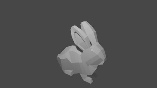 Low poly rabbit