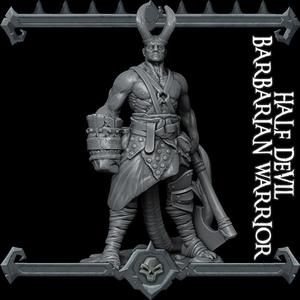 Half Devil Barbarian Warrior
