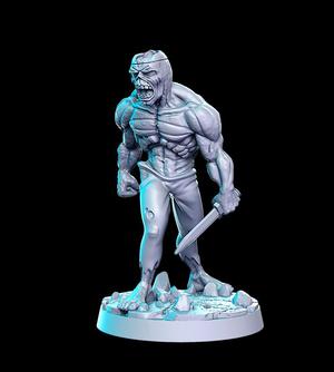 Zombie with sword - 32mm - DnD