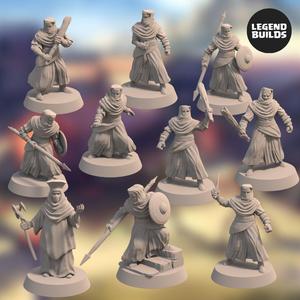 Night's Cult Army Bundle (10 miniatures) - Part 2 - 3D Printable Miniature - STL file