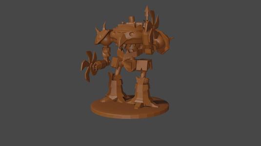 World Of Warcraft inspired, Goblin Shredder, Tabletop DnD miniature,
