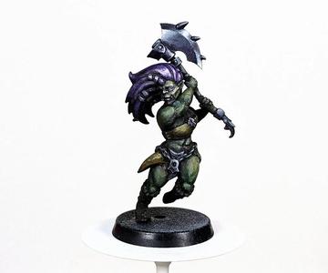 Half-Orc Barbarian Miniature
