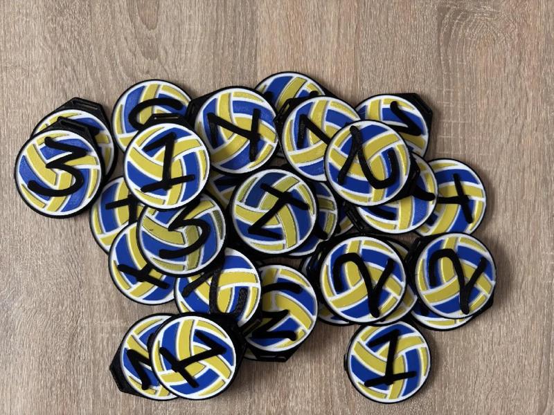 Volleyball Medal costomized   