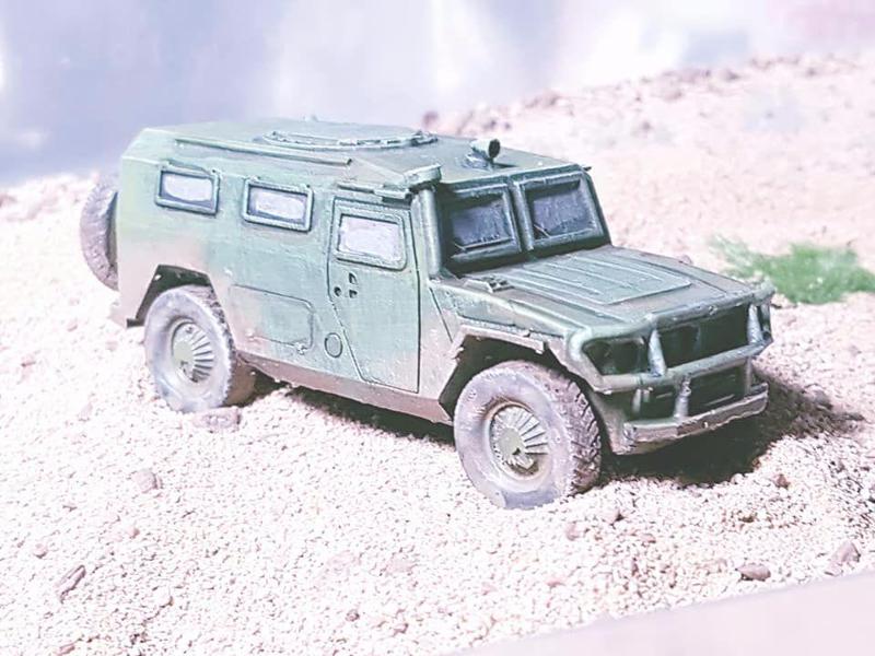 Gaz 2660 Tigr Tiger Modern Rusian Army SUV (early version) 20mm 1/72