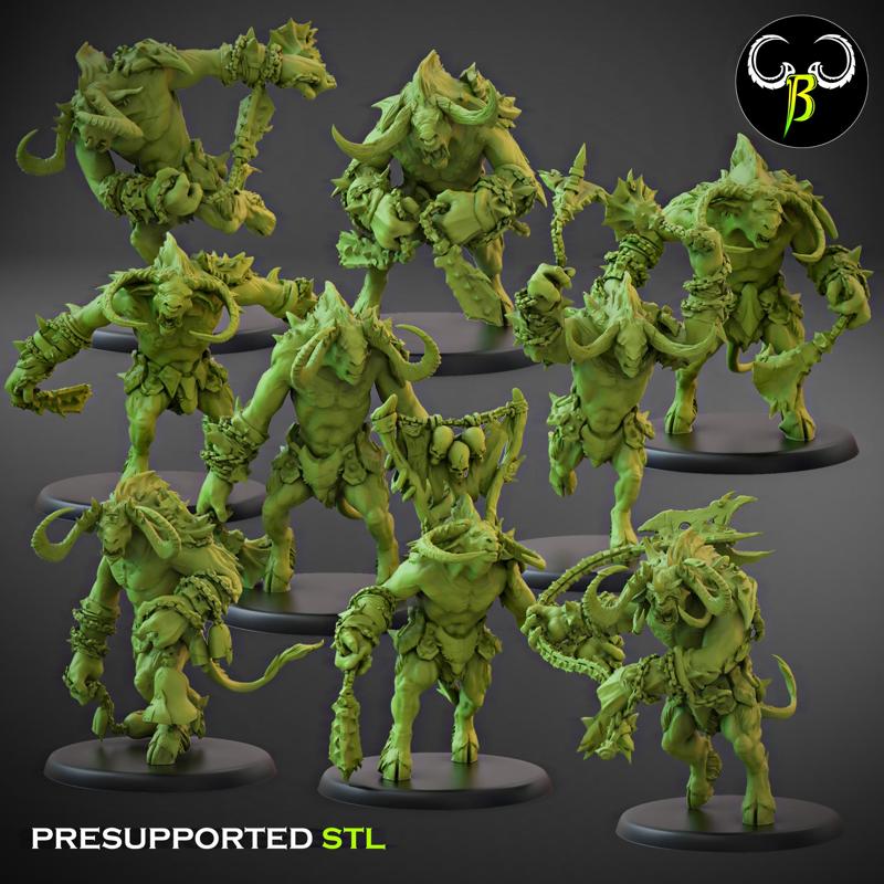 Horned Brutes Dual weapons Squad