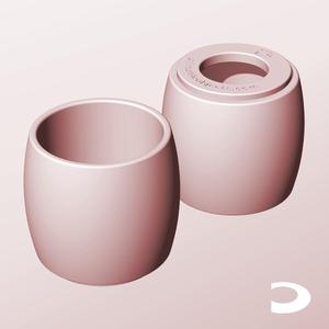 CR68-75-P Pierced Modular Stacking Storage Box Bin Container Planter Lamp Shade | Printable Objects - Infinite Containers | stl file for 3d printing