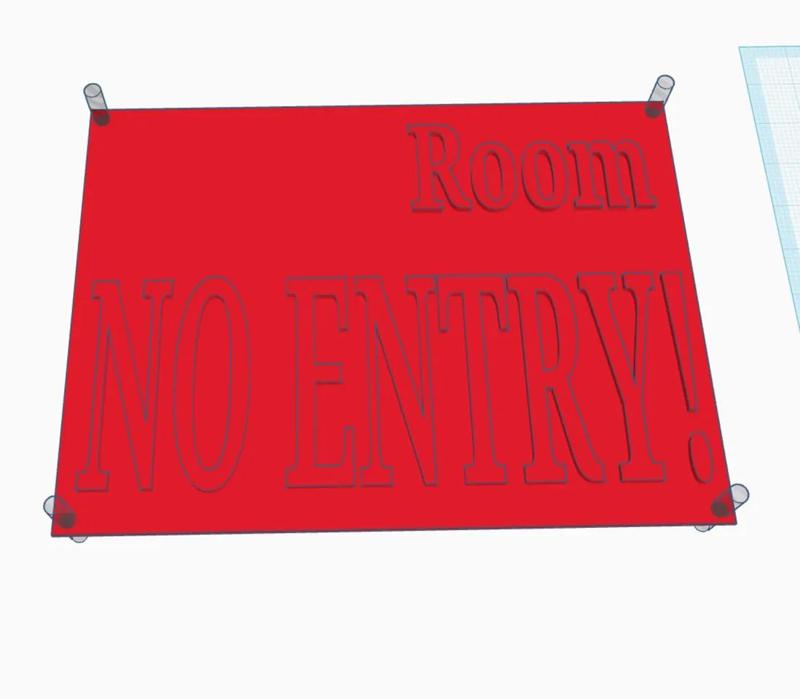 Personalized kids no entry sign for room   