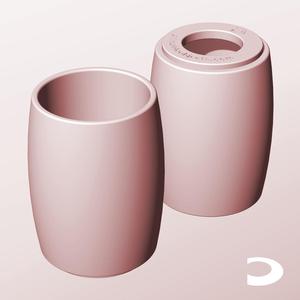 CR68-110-P Pierced Modular Stacking Storage Box Bin Container Planter Lamp Shade | Printable Objects - Infinite Containers | stl file for 3d printing