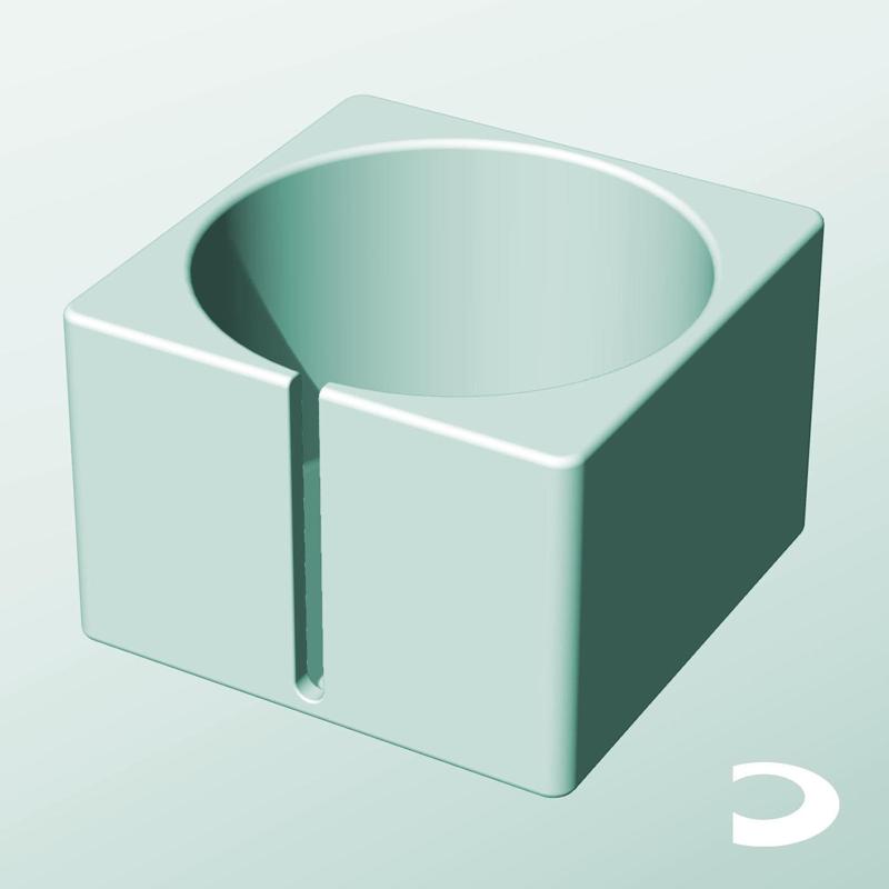 CS162-120-S Slotted Modular Stacking Storage Boxes Bins Containers 3D stl file
