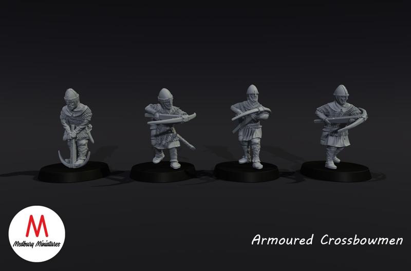 norman Armoured Crossbowmen x4