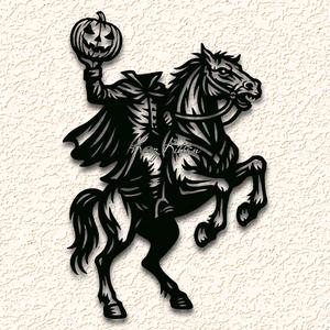 halloween headless horseman wall art home decor