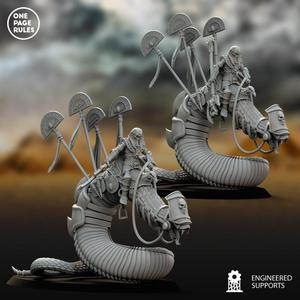 Royal Champion on Royal Snake (Monarch) [King] - Mummified Undead