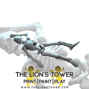 Skeleton Corpse - 'Dead' Skeleton (32mm scale presupported miniature)