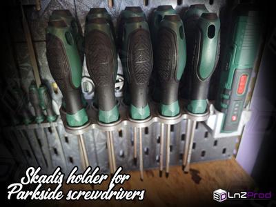 Parkside crewdriver set holder for Skadis boards