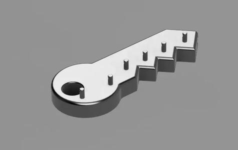 Key-Shaped Key Holder   
