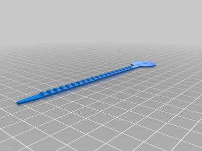  Flexible reusable cable tie with two holes
