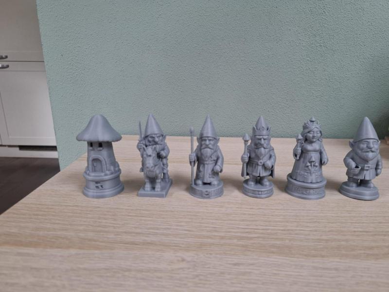 Enchanted Gnome Chess Set